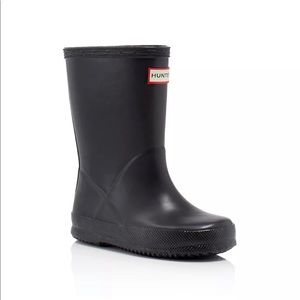 Black toddler hunter rain boots